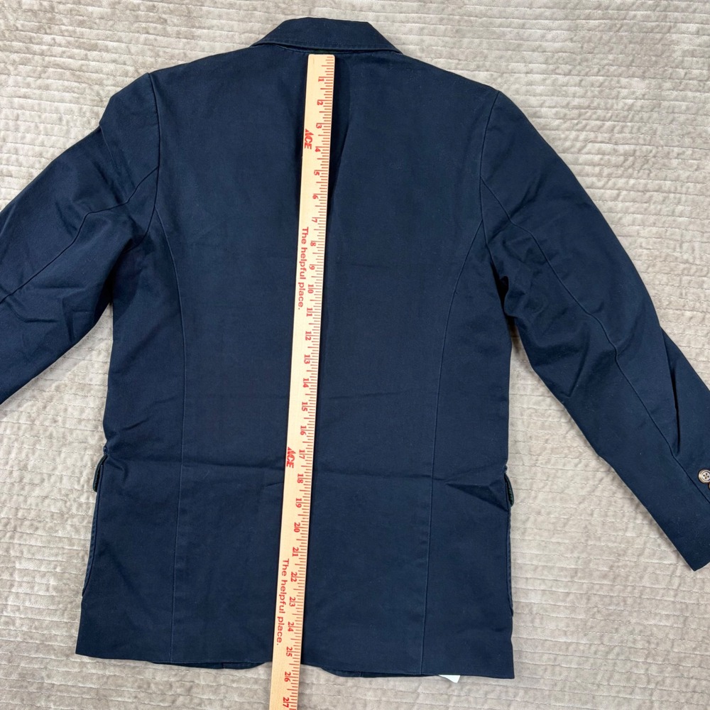 Polo Ralph Lauren Navy Blue Cotton 3-Button Blazer Sport Coat Medium 323057705 - Picture 7 of 10